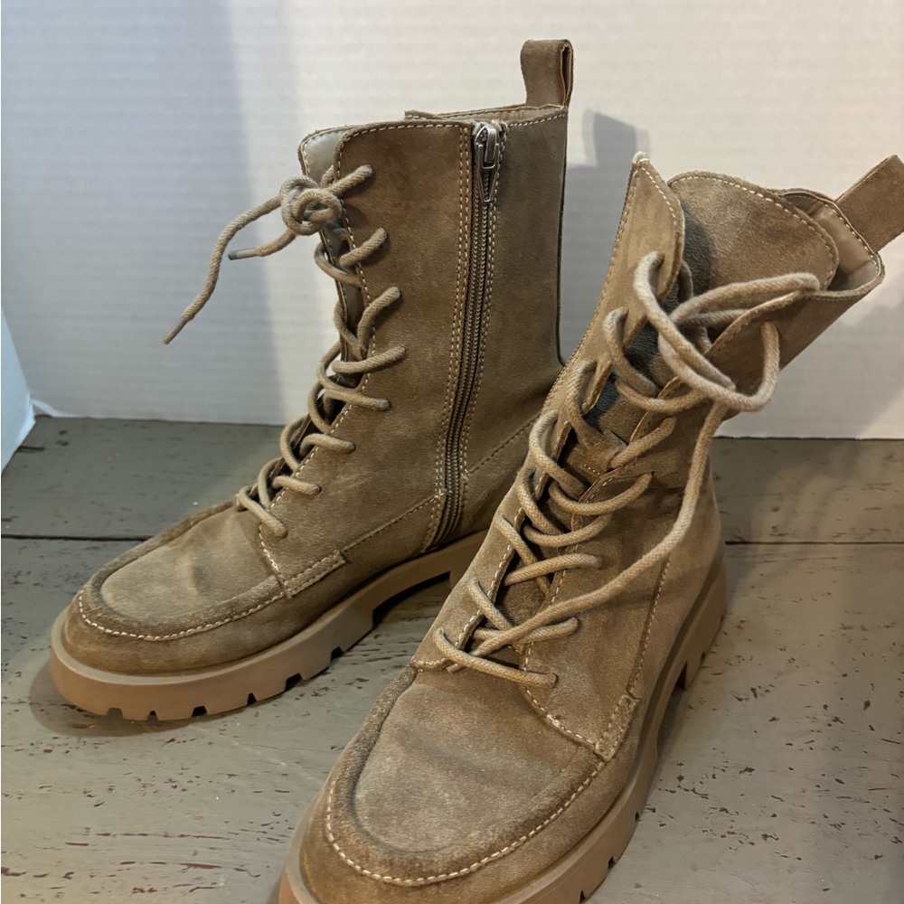 Dolce Vita Tan Combat Boots